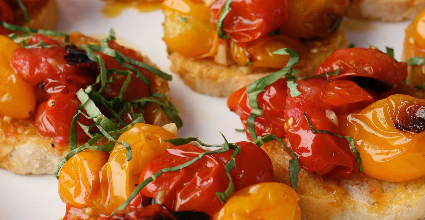 Crostini with Roasted Cherry Tomatoes