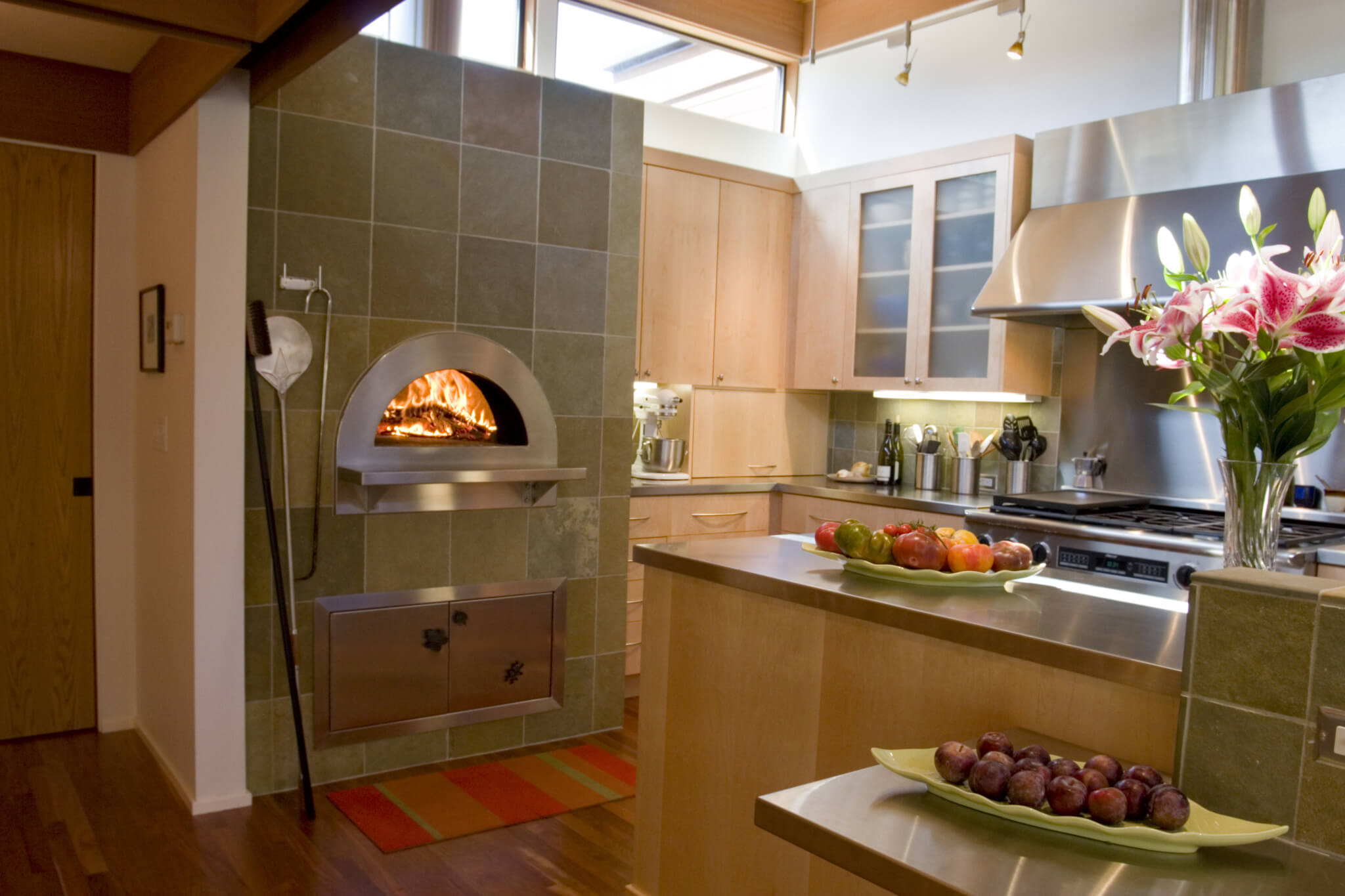 Mugnaini oven in residential kitchen