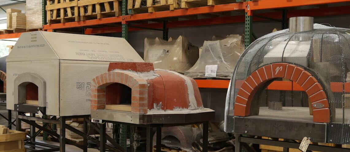 Mugnaini ovens in warehouse