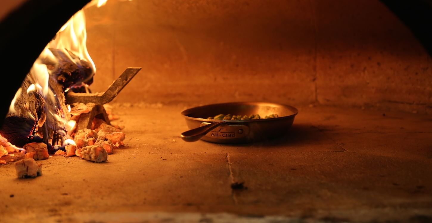 Pan in Mugnaini oven