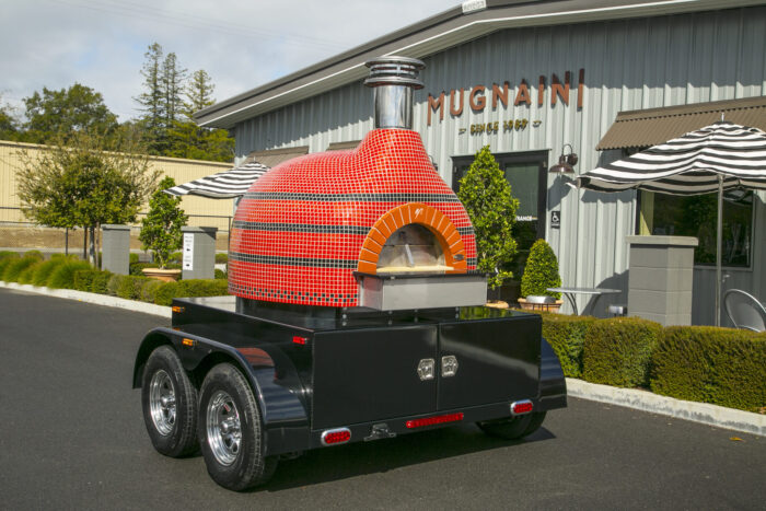 Mugnaini oven on trailer